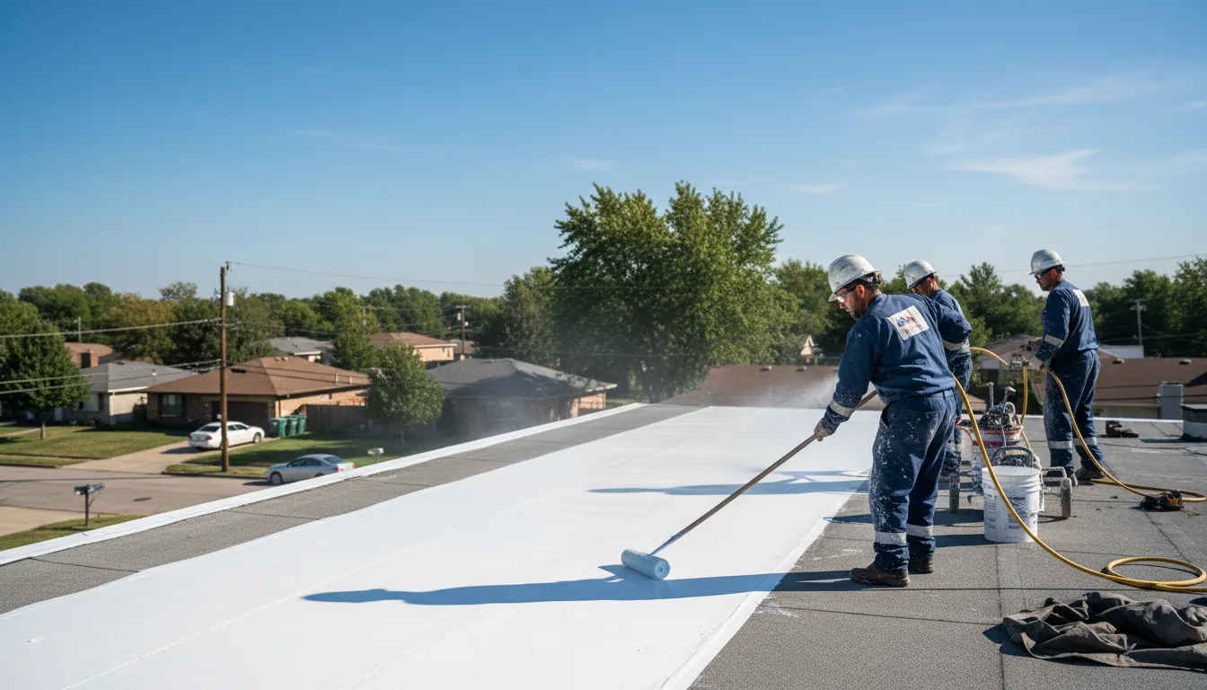 Commercial roof coating in Cedar Rapids, NE near me